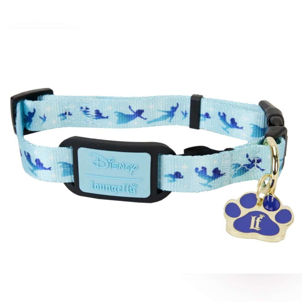 LOUNGEFLY DISNEY PETER PAN YOU CAN FLY DOG COLLAR SET